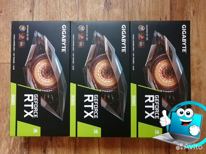 Новые видеокарты Gigabyte 12Gb GeForce RTX 3060OC