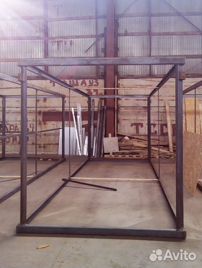 Какркас из швеллера усиленный