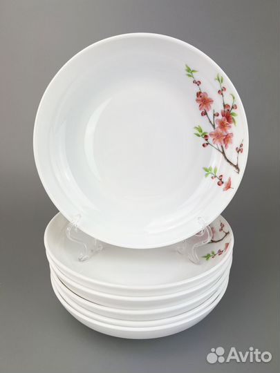 Набор тарелок суповых jewel Флора-6933 6 предметов