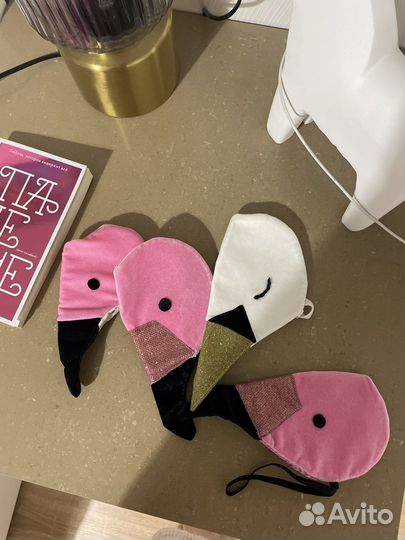 Маска карнавальная фламинго