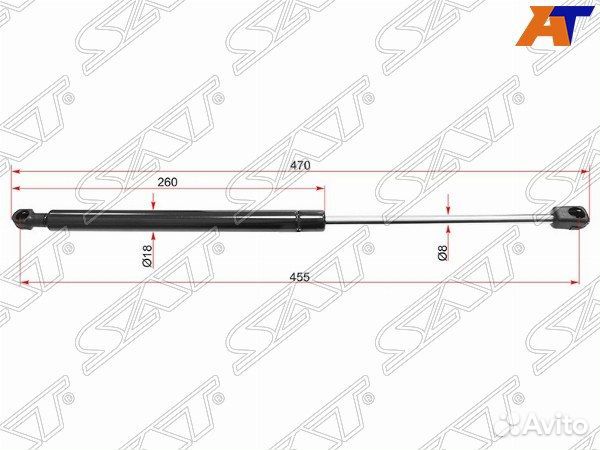 Амортизатор крышки багажника volkswagen passat