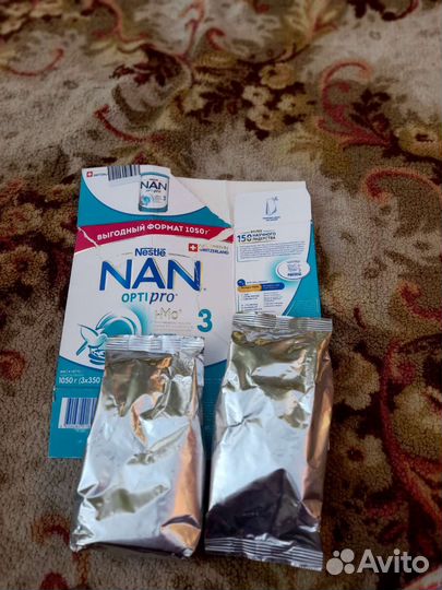 Nan 3 детская смесь