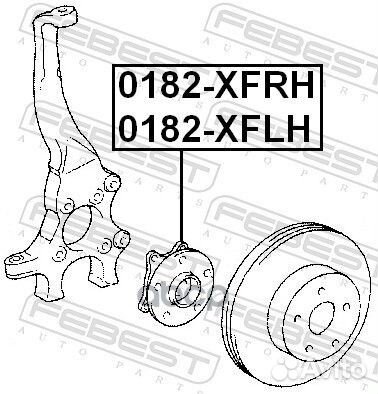 Ступица 0182-xfrh 0182-xfrh Febest