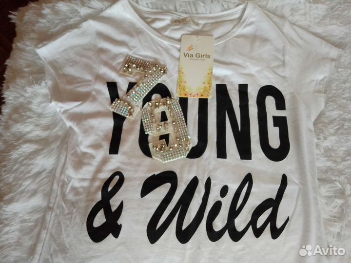 Комплект новый футболка с лосинами