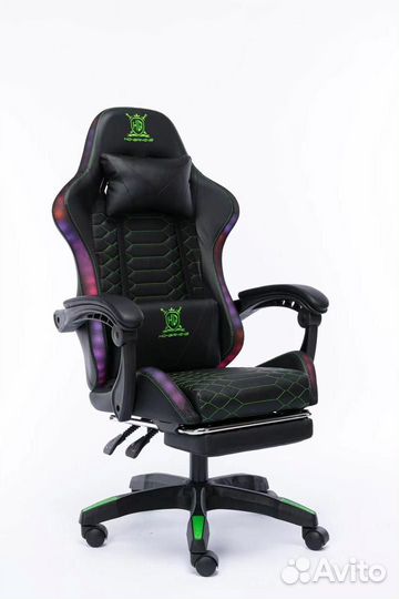 Игровое, компьютерное кресло, с подсветкой