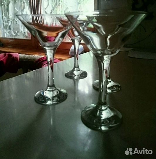 4 Бокала(фужера) для мартини