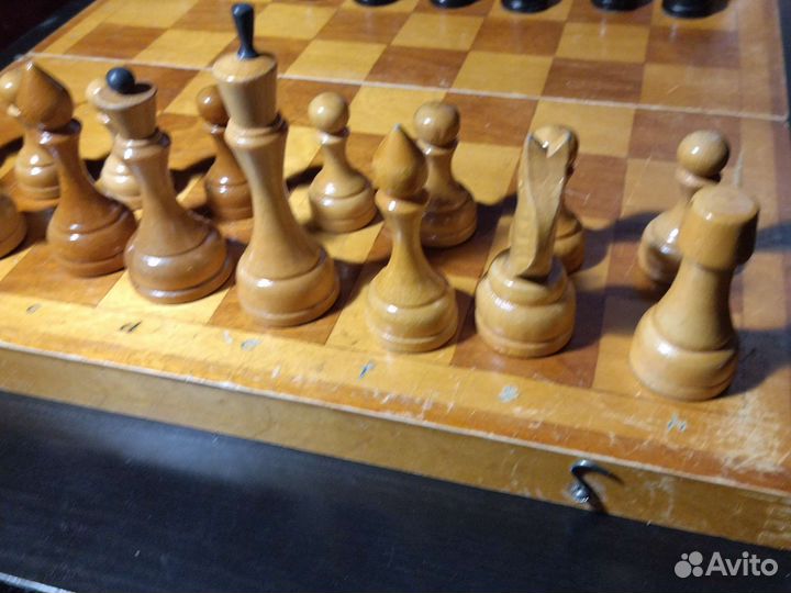Шахматы деревянные СССР 40х40см