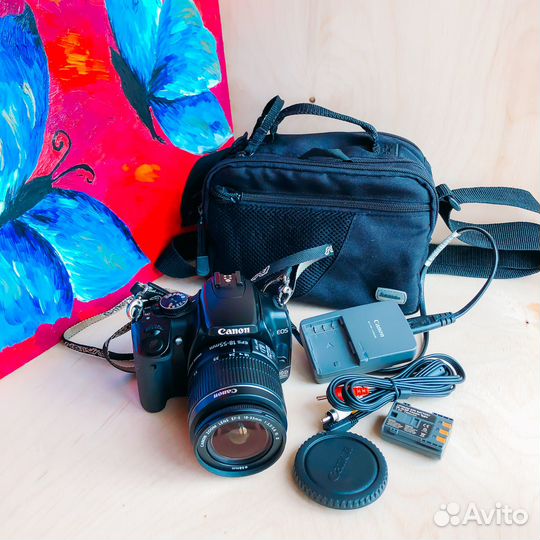 Canon 400d kit 18-55 с сумкой