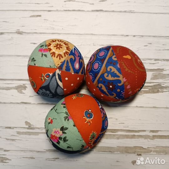 Мячик текстильный с бубенчиками