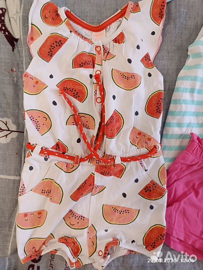 Пакет вещей для девочки на лето 74-86