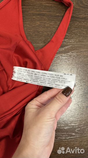 Красное боди Bershka оригинал
