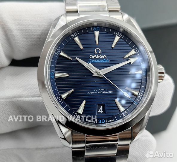 Часы Omega seamaster aqua terra 150m синий цифербл