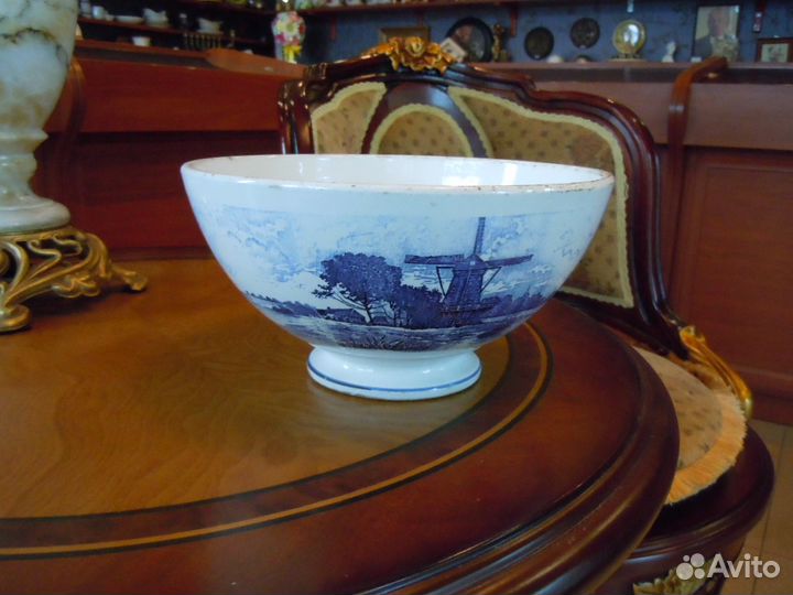 Антикварная прусская масленка керамика