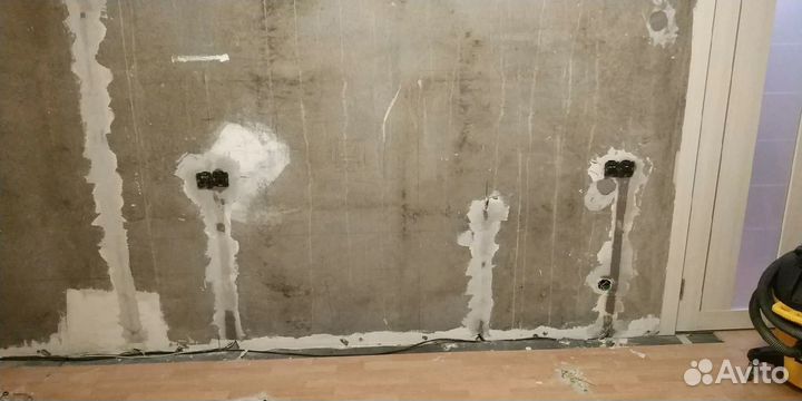 Заделка штроб