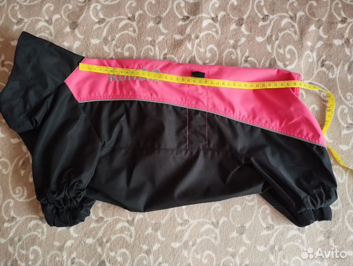 Дождевик для собаки девочки (38см по спинке)