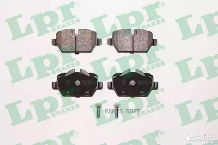 LPR 05P1249 Колодки тормозные BMW E81/E87/E90 1.6