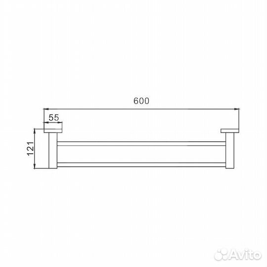 Полотенцедержатель Haiba HB8909, черный