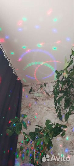 Светодиодный диско шар разноцветный