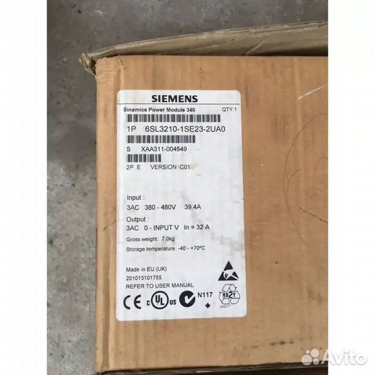 Siemens 6SL3210-1SE23-2UA0