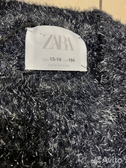 Платье для девочки Zara 164 блестящее