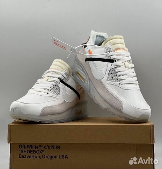 Новые Кроссовки Off White x Nike Air Max 90