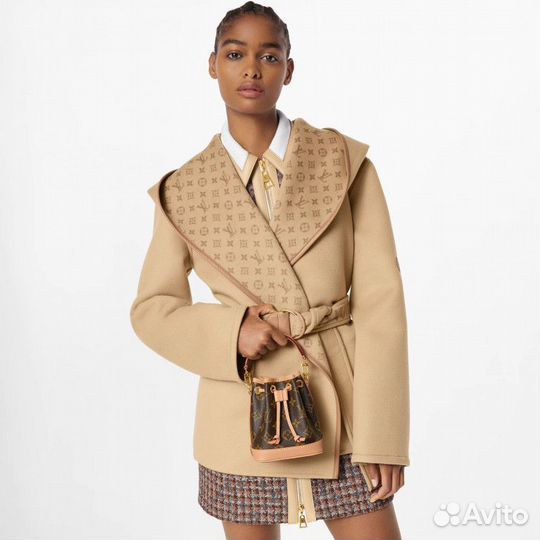 Пальто с капюшон Louis Vuitton, LV, новое, премиум