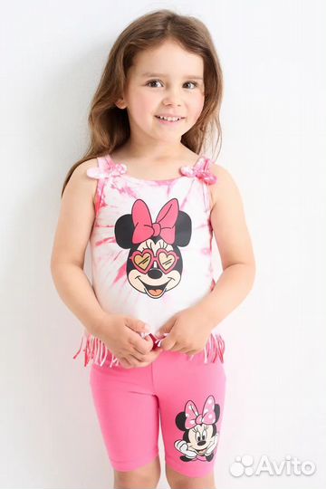 Топ-майка для девочки с Minnie Mouse 110,128 C&A