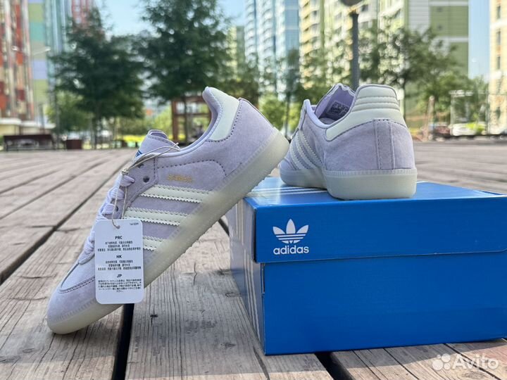 Кроссовки Adidas Samba сиреневые