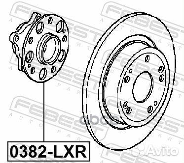 Ступица задняя 0382-LXR 0382-LXR Febest