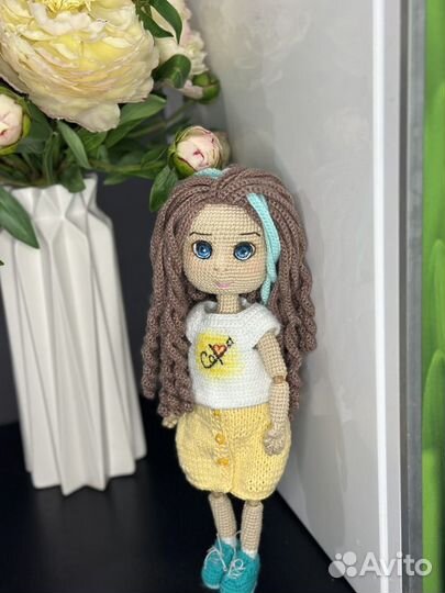 Кукла Амигуруми шарнирная