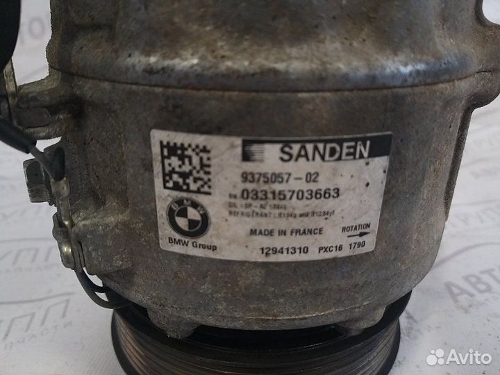 Компрессор кондиционера Bmw 730D G11 Г11 B57D30A 3