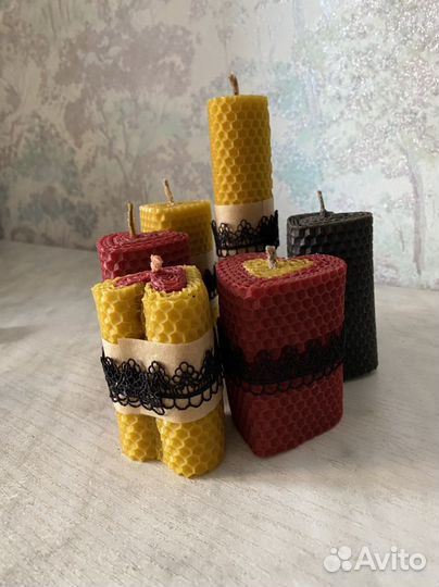 Натуральные свечи из вощины