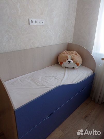 Детская двухярусная кровать с матрасом бу