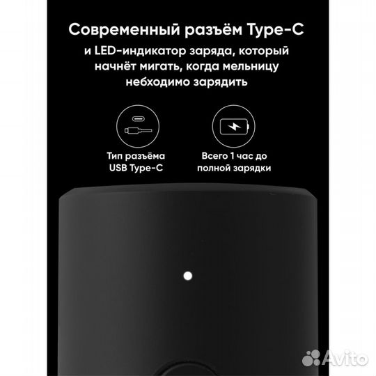 Мельница для специй Xiaomi HuoHou HU0142 белая