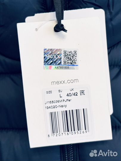 Mexx.Navy.новый стеганый пуховик. L