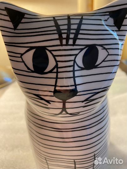 Кошка кот кашпо керамика Китай