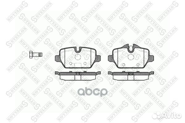 Колодки тормозные BMW E87 1.6I/1.8D 04- задн. 1