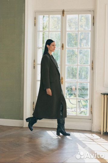 New Пальто макси Zara шерсть М Испания