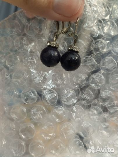 Серьги Звездная ночь