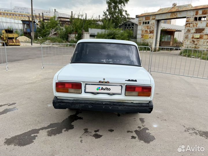 ВАЗ 2107 1.6 МТ, 2005, 89 300 км