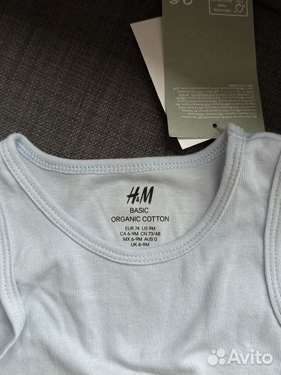 Детское боди hm 74 новое