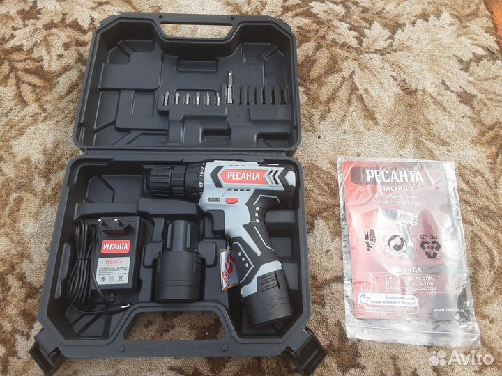 Дрель-шуруповерт Ресанта да-12-2лк