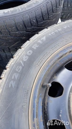 225/60 R17 Nokian Nordman RS2 Лето Штампованные R17 pсd:5x114.3 ет:51 DIA:67.1