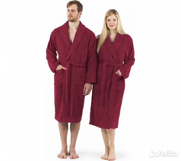 Халат махровый GoodNight 48-50 (L) бордо