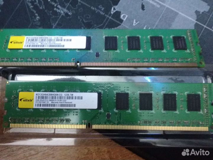 Оперативная память ddr3 2x2 gb