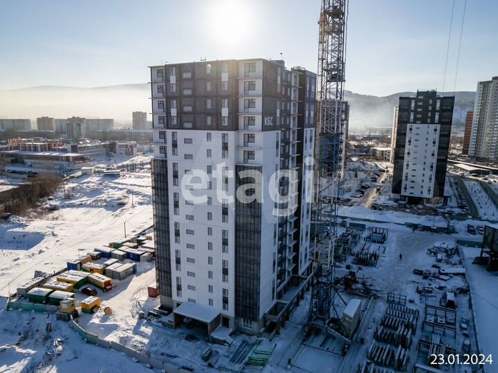 2-к. квартира, 52,3 м², 6/17 эт.