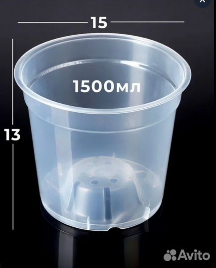 Набор горшков для цветов(5 шт.)