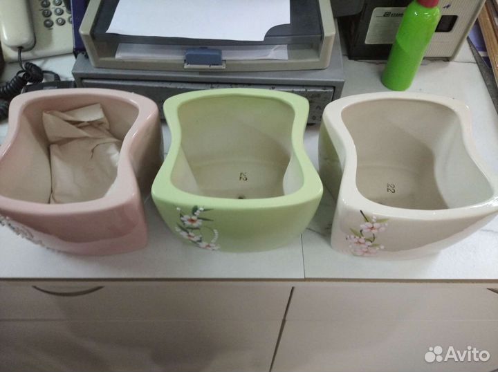 Кашпо новое,горшок под цветы,керамика,не гипс