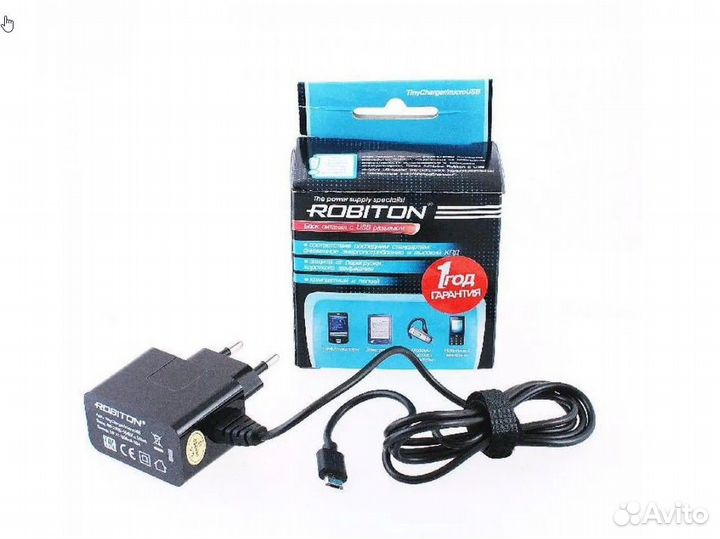 Блок питания Robiton(сетевая зарядка) Micro USB