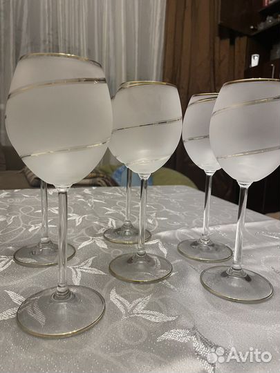 Бокалы матовое стекло 6 шт